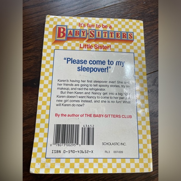 Baby-Sitters Little Sister #9 Karen’s Sleepover by Ann M. Martin - Picture 2 of 6